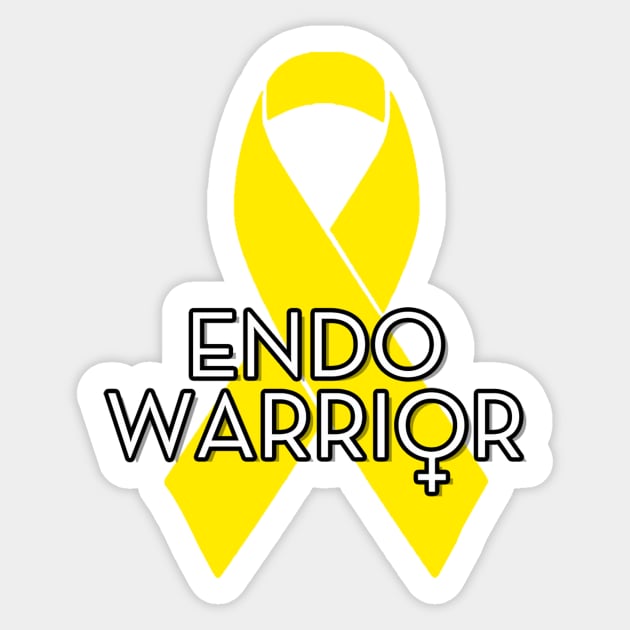 Endo Warrior Endometriosis Awareness Sticker by Blue Planet Boutique